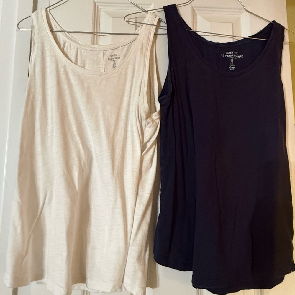 Gap Easy Comfort Women's Tank Top - Blue and White